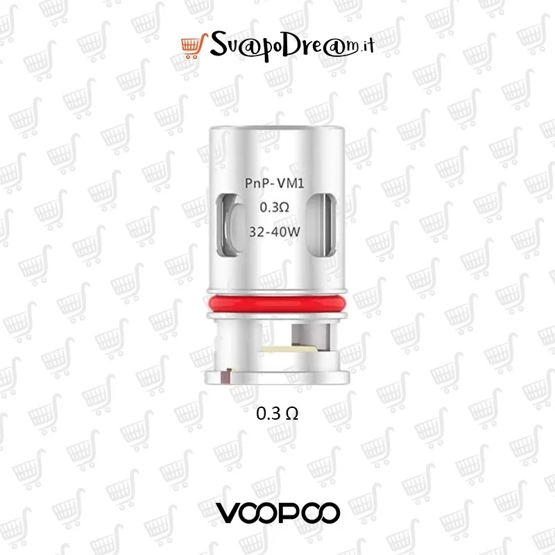 VOOPOO - Resistenze PnP-VM1 0.3 Ohm 5pz