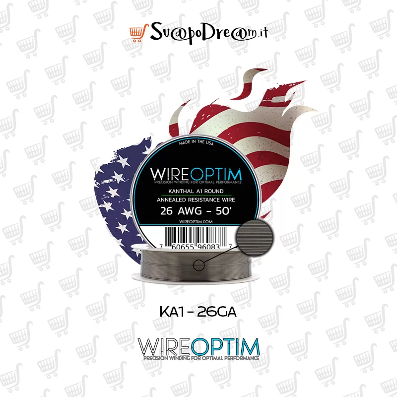 WIREOPTIM - Filo per Rigenerare KA1 (Kanthal A1) 15m