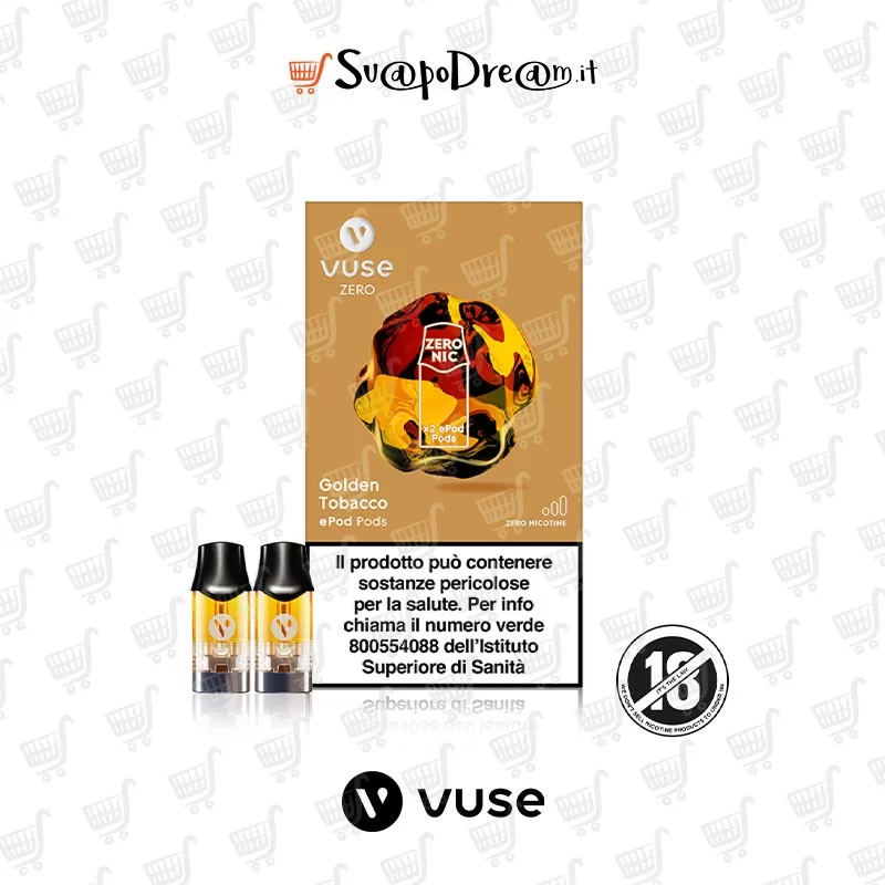 VUSE ePod2 Cartuccia Pod Precaricata GOLDEN TOBACCO 2pz