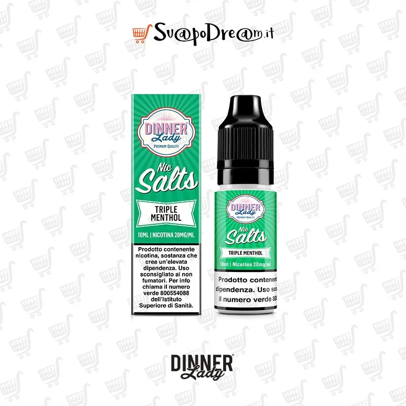 DINNER LADY - Liquido Salts 10ml TRIPLE MENTHOL