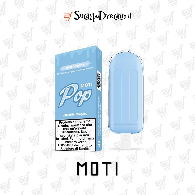 Pop Vape - Pod Mod Usa E Getta Moti Pop Red Storm 800 Puff