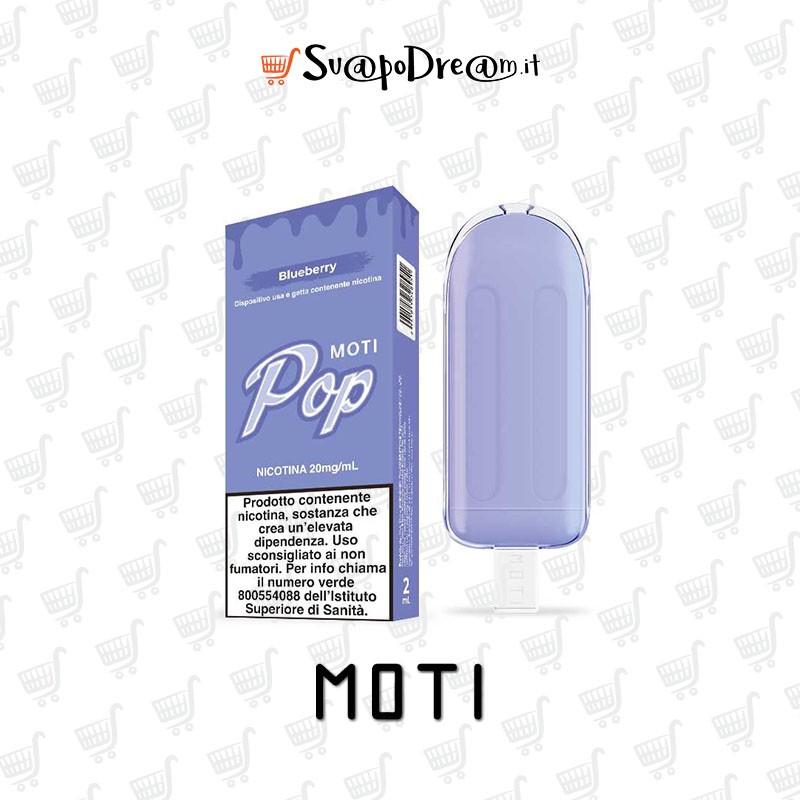 Pop Vape - Pod Mod Usa E Getta Moti Pop Blueberry 800 Puff