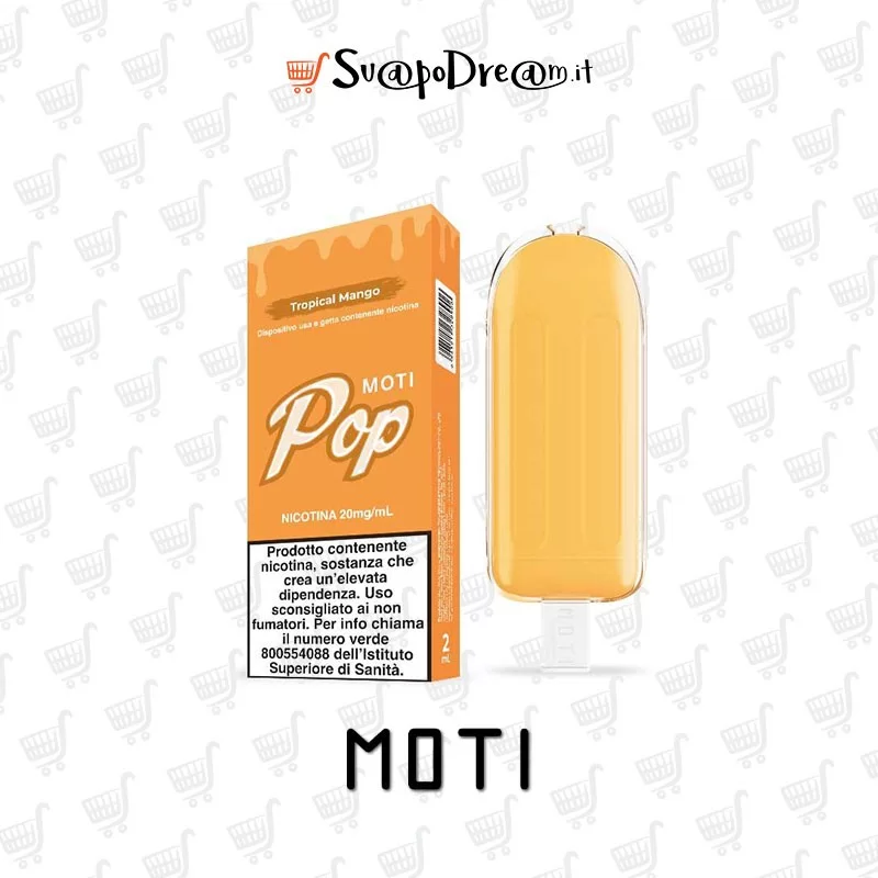 Pop Vape - Pod Mod Usa E Getta Moti Pop Tropical Mango 800 Puff