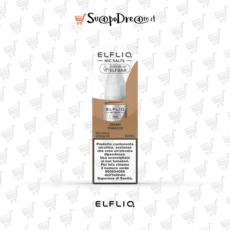 ELFLIQ by Elfbar - Liquido Nic Salts 10ml CREAM TOBACCO