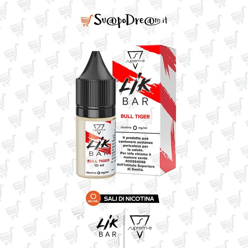 LIK BAR by Suprem-e - Liquido Nic Salts 10ml BULL TIGER