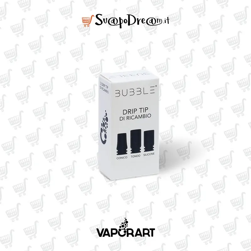 BUBBLE VAPORART Drip Tip di Ricambio 3pz