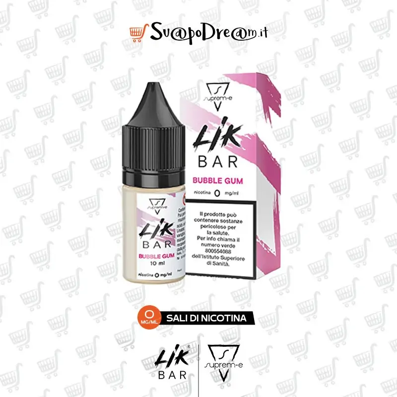 LIK BAR by Suprem-e - Liquido Nic Salts 10ml BUBBLE GUM