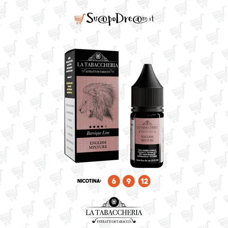 LA TABACCHERIA - Liquido 10ml Barrique Line ENGLISH MIXTURE