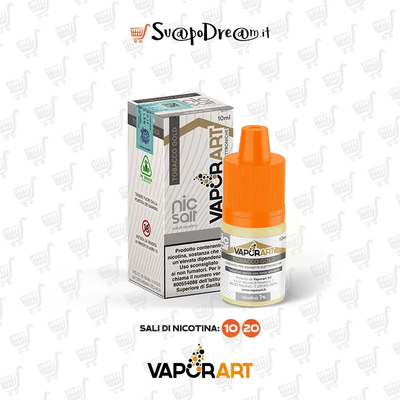 VAPORART NicSalt - Liquido 10ml TOBACCO GOLD