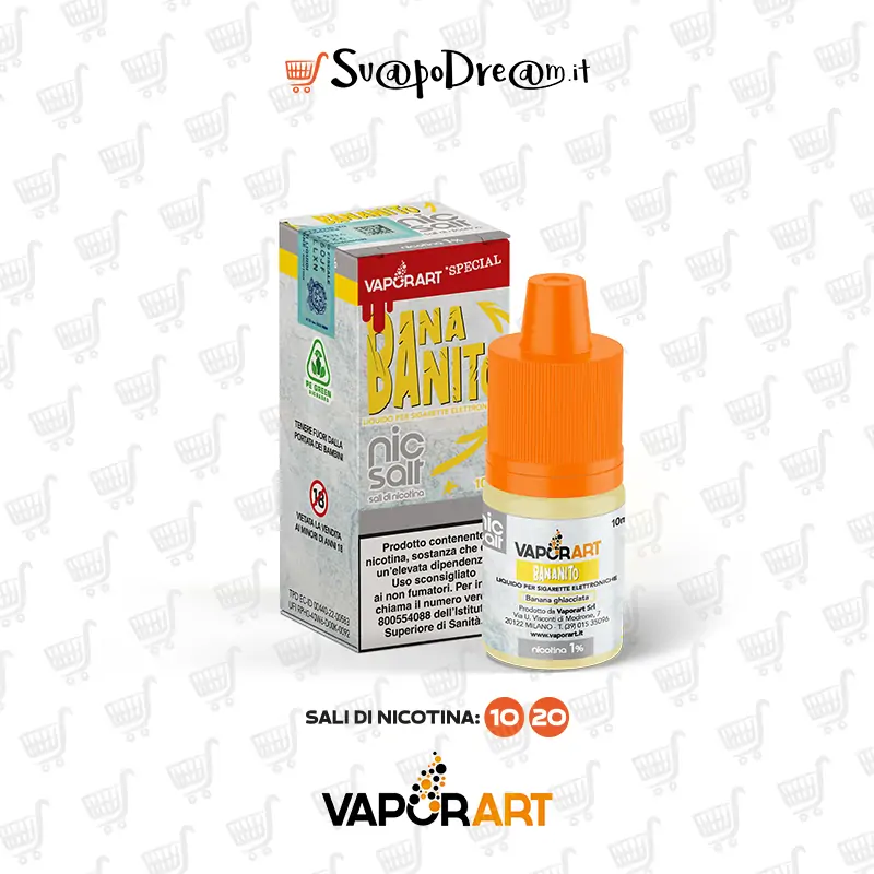 VAPORART NicSalt - Liquido 10ml BANANITO