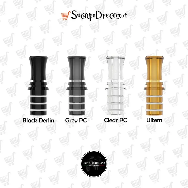 DRIPPERIA ITALIANA - Drip Tip CHESTER per Kiwi/M1/Spark 1pz