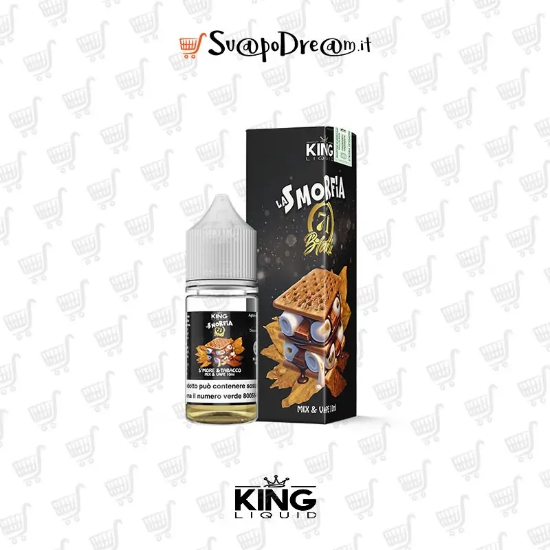 KING LIQUID - Liquido Mix&Vape 10ml LA SMORFIA 71 BLACK