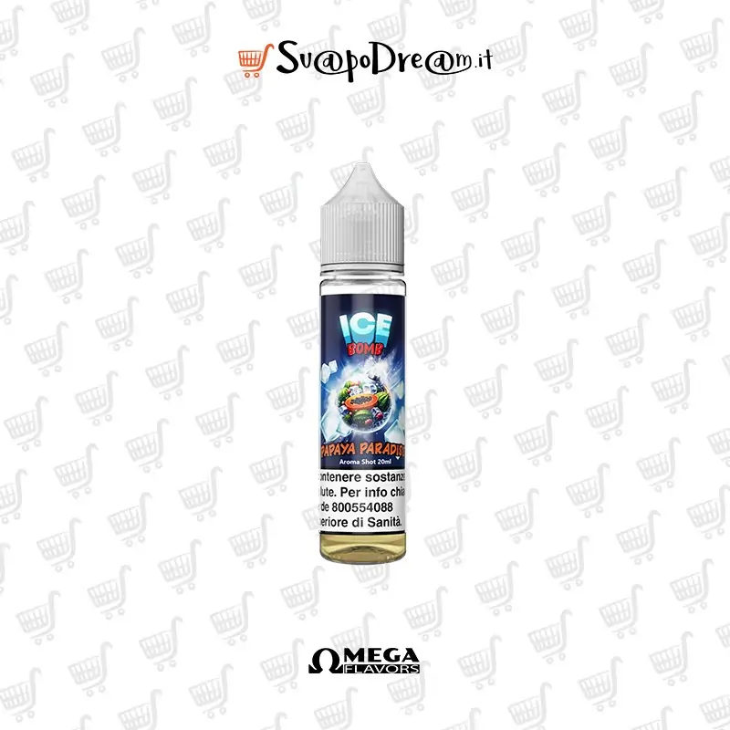 OMEGA FLAVORS - Aroma Shot 20ml Ice Bomb PAPAYA PARADISE