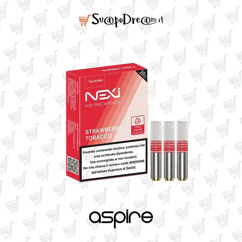 ASPIRE - NEXI Pod STRAWBERRY TOBACCO 1,2ml 3pz