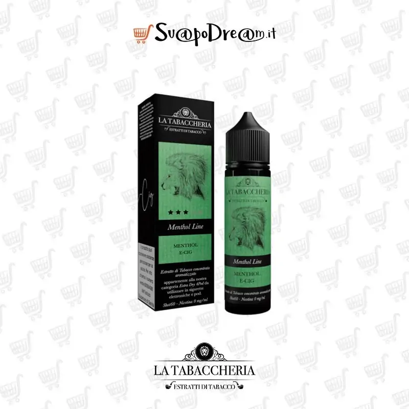 LA TABACCHERIA - Aroma Shot 20ml MENTHOL E-CIG EXTRA DRY