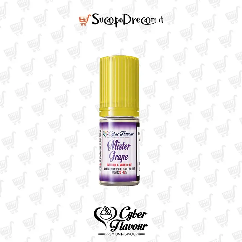 CYBER FLAVOUR - Aroma Concentrato 10ml MISTER GRAPE