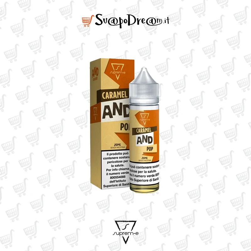 SUPREM-E - Liquido Mix&Vape 20ml CARAMEL AND POP