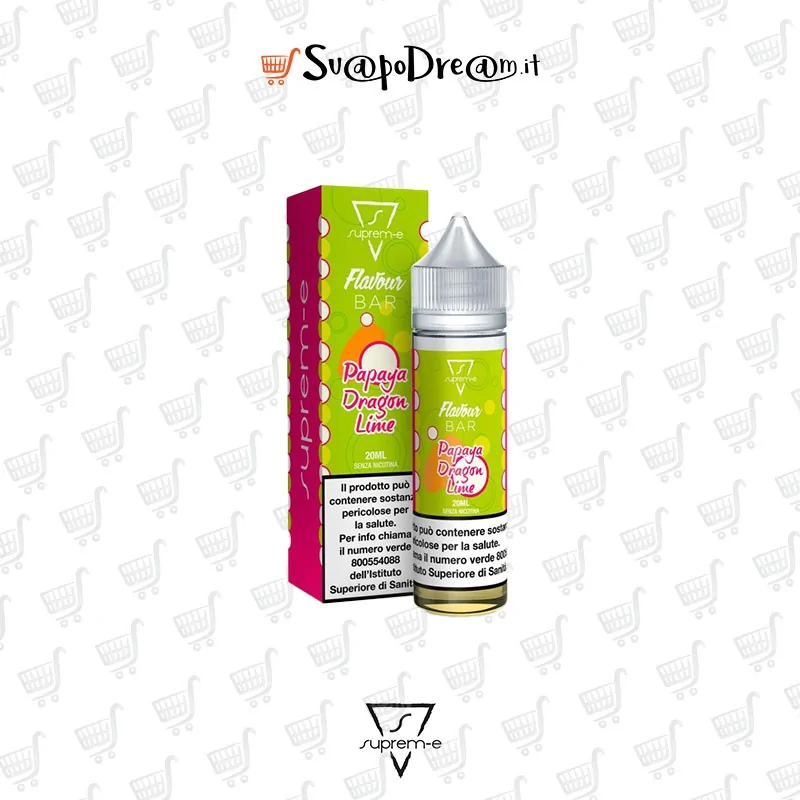 SUPREM-E - Liquido Mix&Vape 20ml Flavour Bar PAPAYA DRAGON LIME