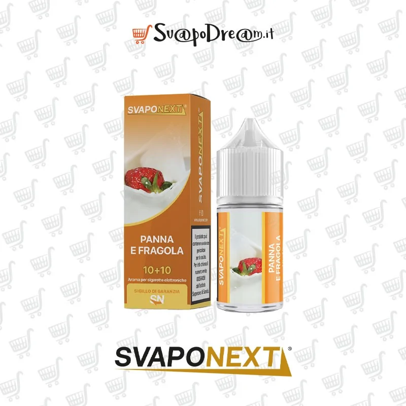 SVAPONEXT - Aroma Mini Shot 10ml Starter Flavour PANNA E FRAGOLA