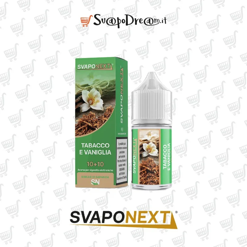 SVAPONEXT - Aroma Mini Shot 10ml Starter Flavour TABACCO E VANIGLIA