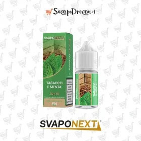 SVAPONEXT - Aroma Mini Shot 10ml Starter Flavour TABACCO E MENTA