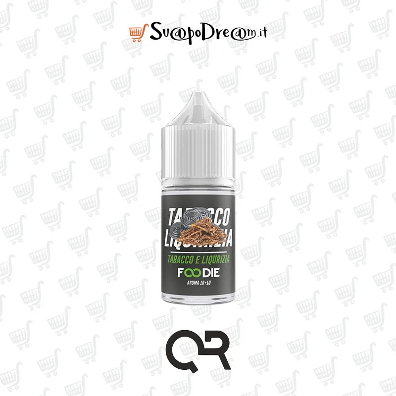 QR FLAVOUR - Aroma Mini Shot 10ml Foodie TABACCO E LIQUIRIZIA