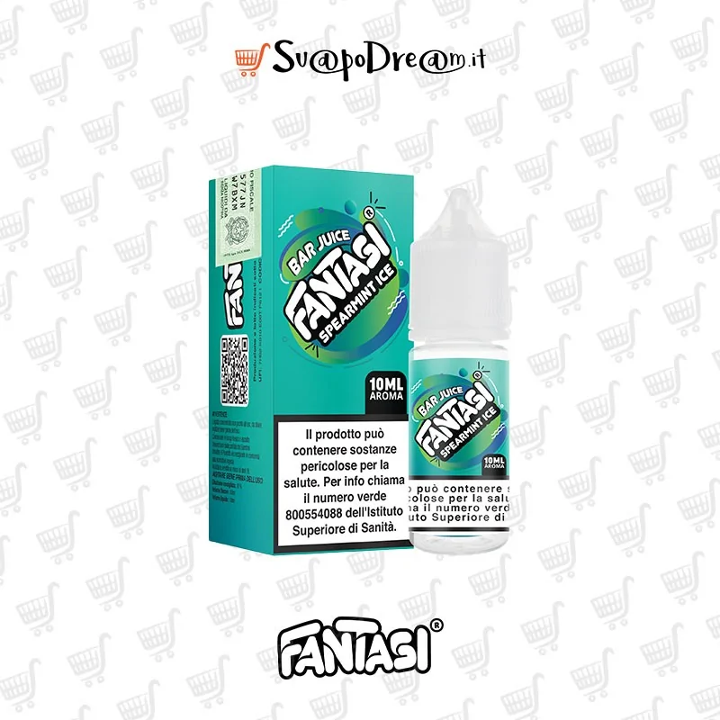 FANTASI VAPE - Aroma Concentrato 10ml Bar Juice SPEARMINT ICE