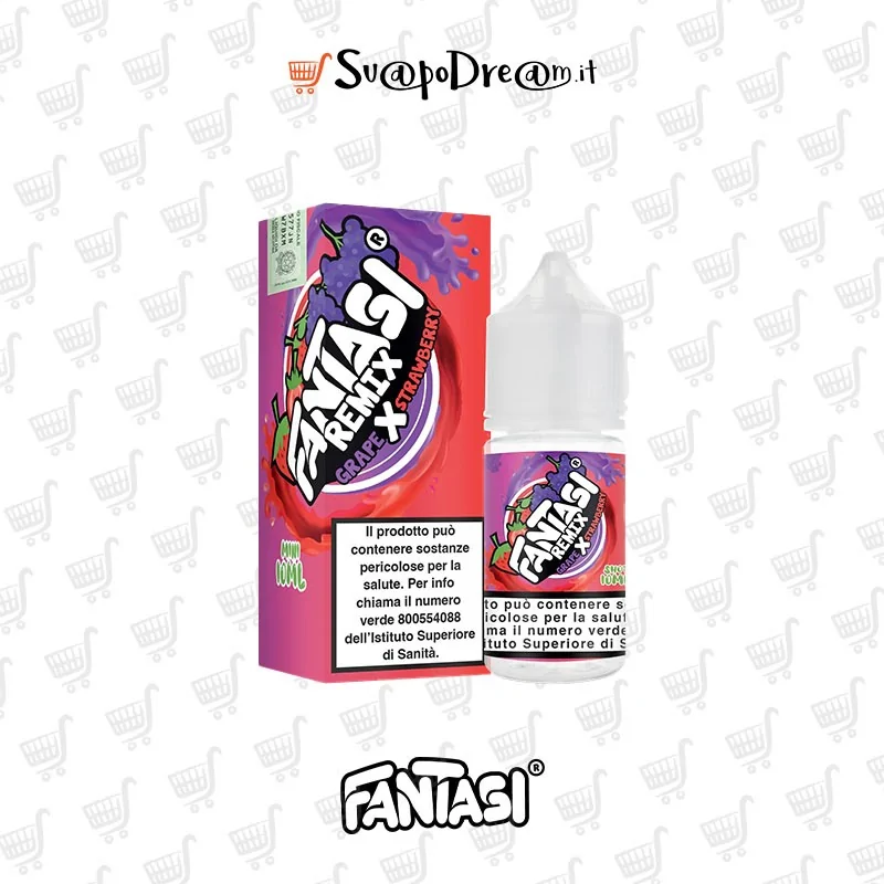 FANTASI VAPE REMIX - Aroma Mini Shot 10ml GRAPE X STRAWBERRY