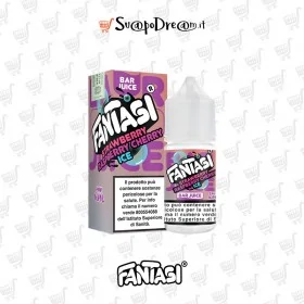 FANTASI VAPE BAR JUICE - Aroma Mini Shot 10ml STRAWBERRY RASPBERRY CHERRY ICE