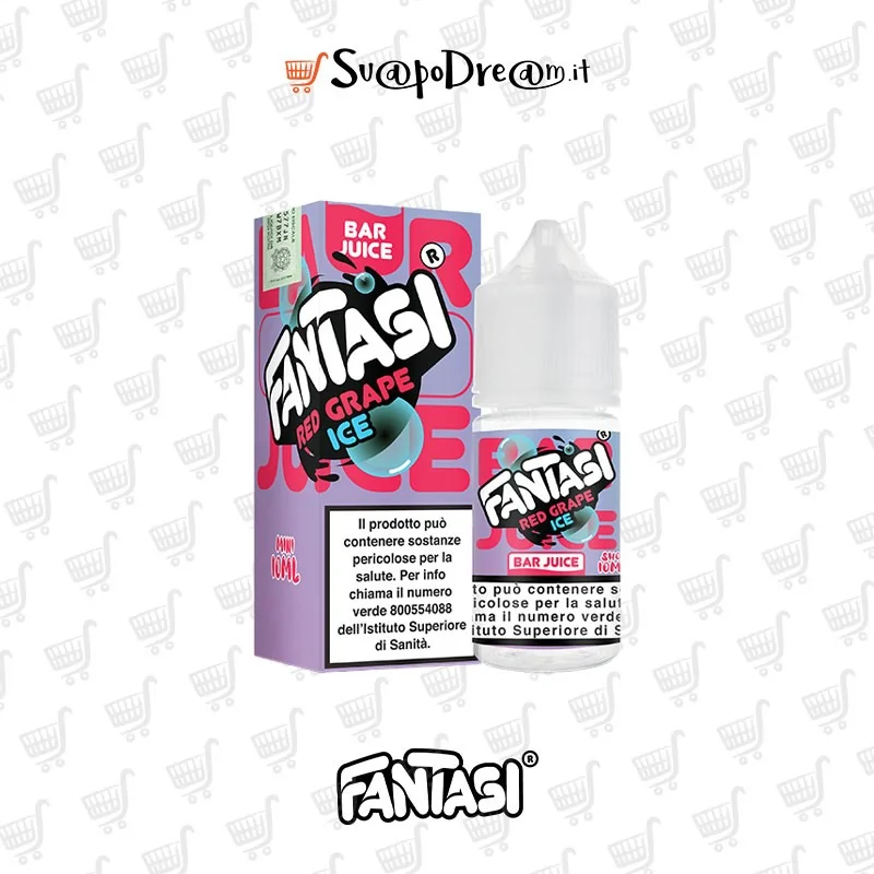 FANTASI VAPE BAR JUICE - Aroma Mini Shot 10ml RED GRAPE ICE