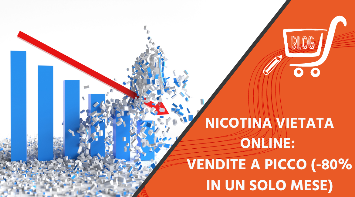 Nicotina vietata online: vendite a picco (-80% in un solo mese)